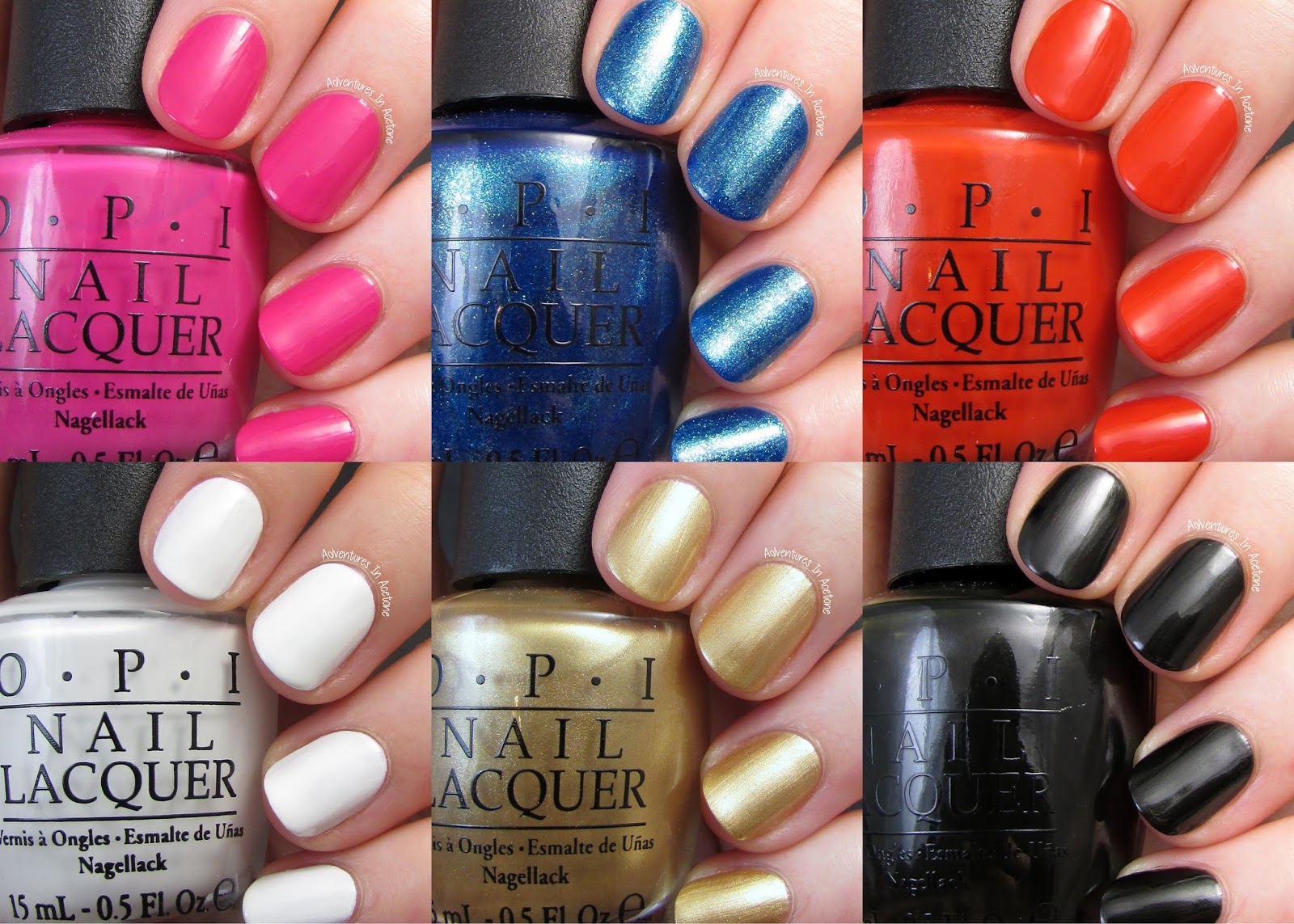 Ford Mustang by OPI Nail Polish Collection in Race Red, The Sky's My  Limit & Girls Love Ponies: Review and Swatches