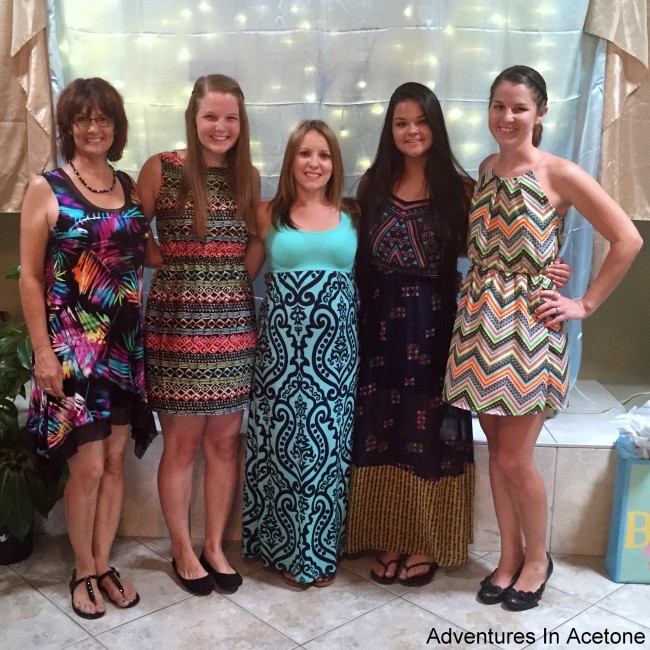 Bright Funky Chevron Nail Art group pic