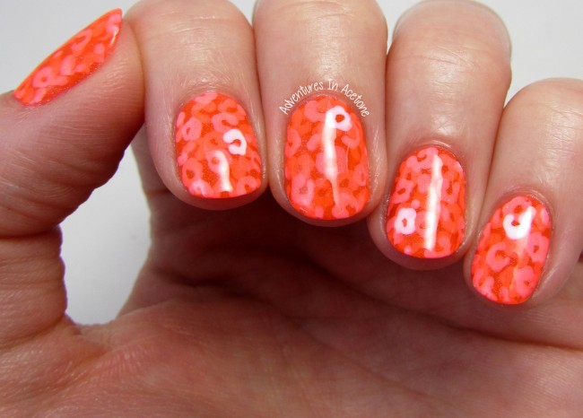 Cheetah Print Pond Mani The Nail Junkie Watermelon 1