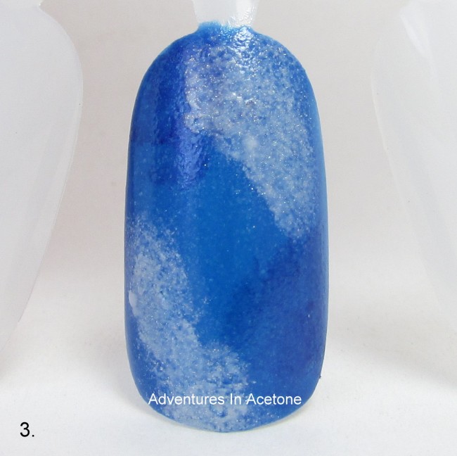 Patriotic Galaxy Nail Art Tutorial step 3