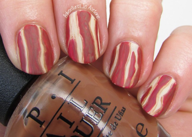 Bacon Nail Art 1