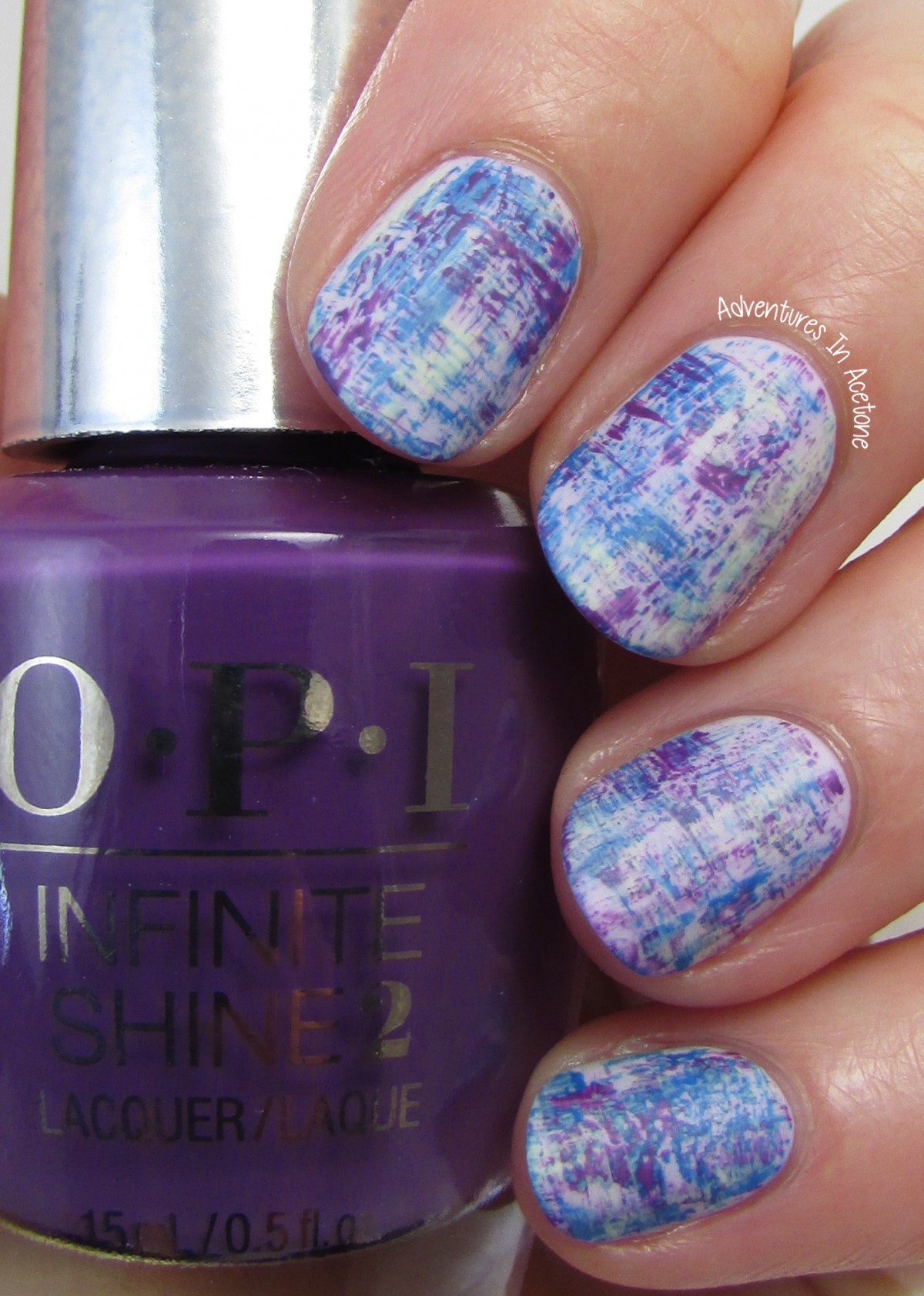 Dry Brush Nail Art With OPI Infinite Shine Summer! - Adventures In Acetone