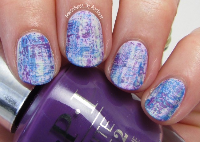 Dry Brush Nail Art with OPI Infinite Shine 2