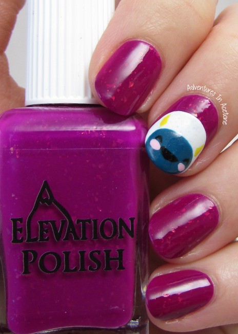 Elevation Polish Little Sister Plush Yeti nail art 2