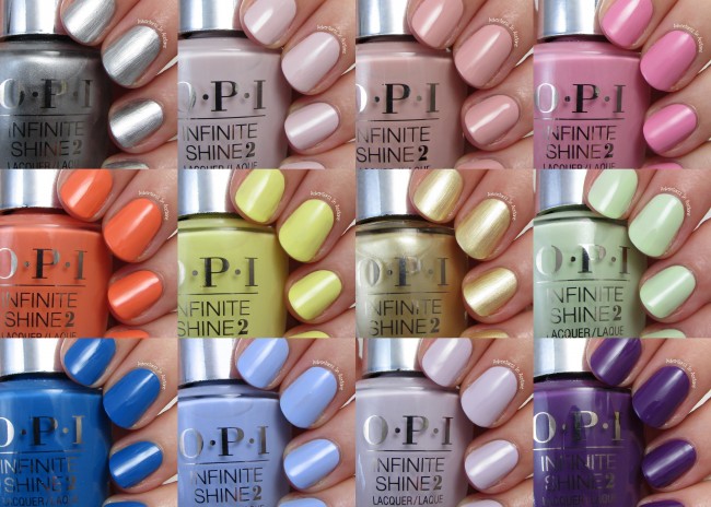 OPI Infinite Shine Summer Collection 2015 Collage