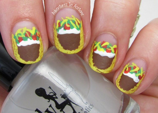 Taco Nail Art 1