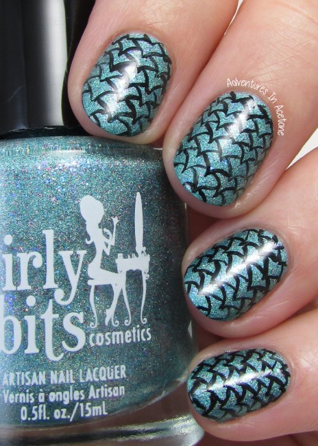 Girly Bits Get Weaponized Dragon Scale Nail Art 2