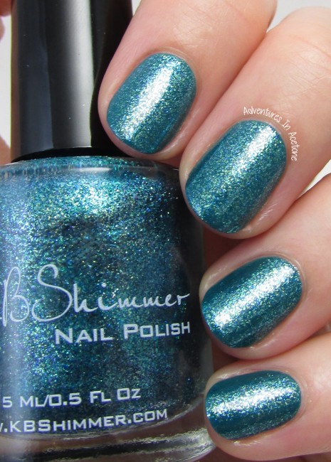 KBShimmer Talk Qwerty To Me over Teal It To My Heart 1