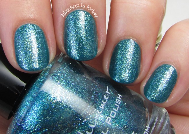 KBShimmer Talk Qwerty To Me over Teal It To My Heart 2