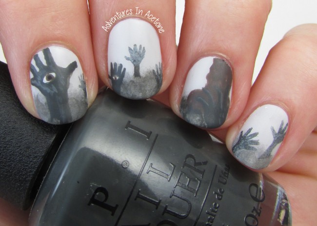Doctor Who Hand Mines Nail Art 2