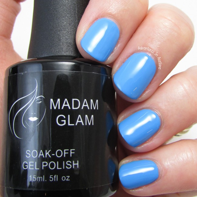 Madam Glam Aqua Blue soak off gel 1