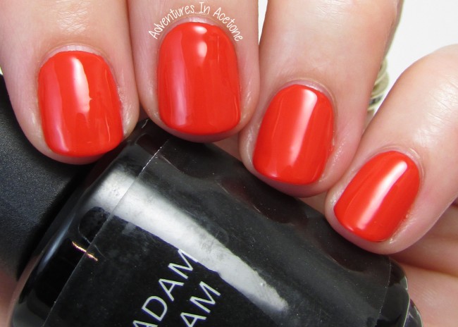 Madam Glam True Fire Brick Red soak off gel 2