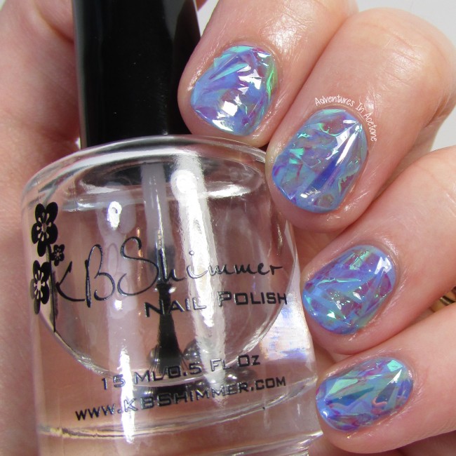 Opal Shattered Glass Nail Art 2