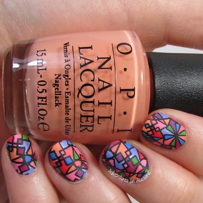 UberChic 6-02 Stained Glass Nail Art 2