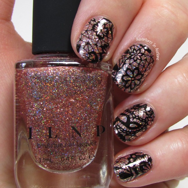 Holo Lace Nail Art 1