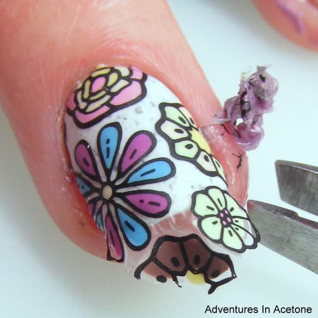 Paint Box Polish Ciao, Gelato Flower Decals Step 13