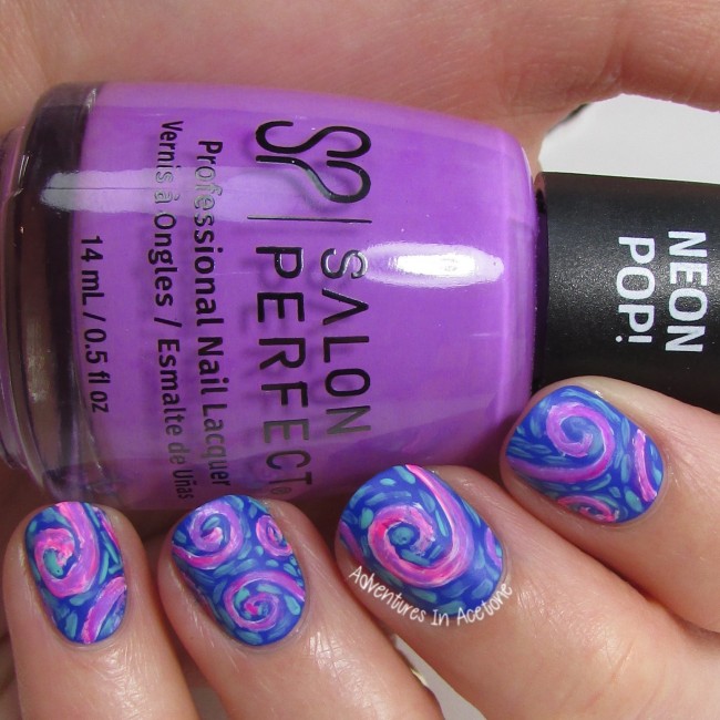 Whimsical Swirls Nail Art 1-001