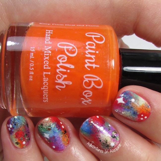 Rainbow Galaxy Nail Art 2-001