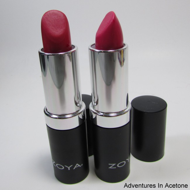 Zoya Mellie and Candy Lipstick 2