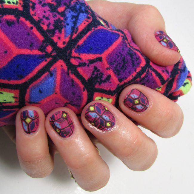 LuLaRoe Geometric Leggings Nail Art 3