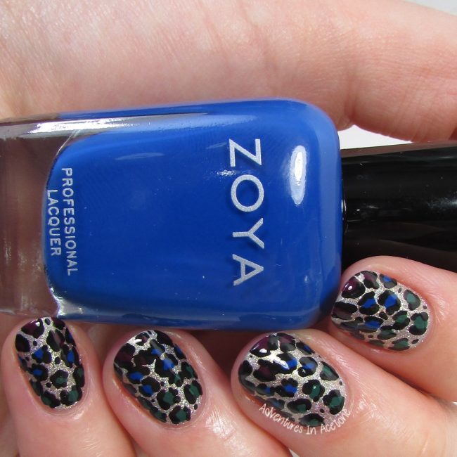 Zoya Urban Grunge Gradient Leopard Nail Art 2-001