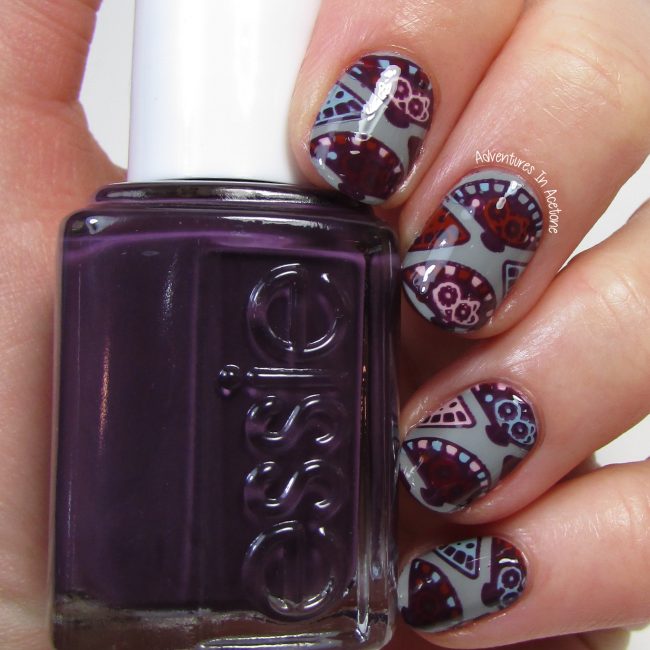 Fan Nail Art with Essie Fall for Japanese Collection 2016 2